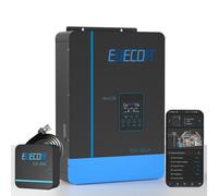 EDECOA Inverter Ibrido 24V 220V 4000W MPPT 110A Off Grid PV 55-450VDC WIFI APP