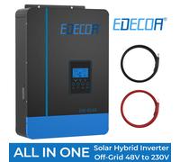 EDECOA Inverter Ibrido 48V 220V 3800W MPPT 80A Off Grid PV 55-450VDC Solar PV