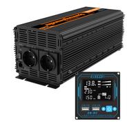 EDECOA Inverter Onda Pura 2000W Convertitore 12V 220V EB-RC Remote USB LCD APP