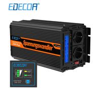 EDECOA Power Inverter 12V 220V 230V 2000W Convertitore USB LCD V3.0 Backup