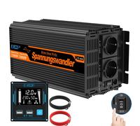 EDECOA Power Inverter 12v 220v Convertitore di Potenza Onda Pura 2500w con
