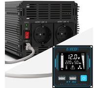 EDECOA Power Inverter 3000W 12V 220V Convertitore LCD Telecomando ET-RC