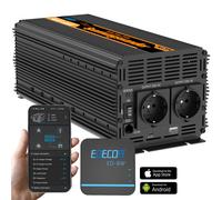 EDECOA WiFi Inverter 12V 220V Onda Pura 2000W con APP Camper Campeggio RV