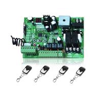 EDEDE Kit Automazione Cancello Scorrevole Scheda Elettronica del Circuito del Controller PCB dell'unità di Controllo del Motore dell'apricancello Battente DC24V(4 Remote Control)