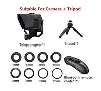 EDEDE Teleprompter, Mini Teleprompter Portable Inscriber Mobile Artefact Video con Telecomando for Telefono(XT-3S)