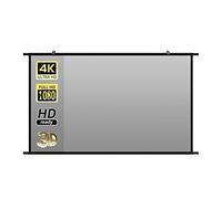 EDEDE Telo Proiettore, Schermo for proiettore a Parete Tessuto Riflettente Grigio Anti-Luce Resistente 60 84 100 120 Pollici for Home Theater all'aperto(100 inch)