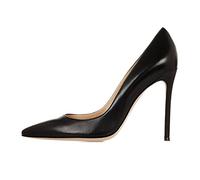 EDEFS Pumps Tutto Il Giorno Slip On con Tacco Alto 10 cm Punta Sexy & Elegante dalla Sposa alla Festa NeroA EU42