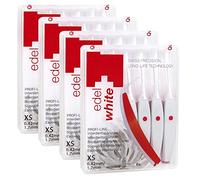 Edel+white® Bianco 24 Spazzole interdentali 0,42 mm XS. 4 scatole da 6