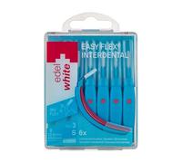 Edel+White EasyFlex Scovolini Interdentali - Diverse misure per una pulizia efficace degli spazi interdentali - Setole morbide e flessibili, manico ergonomico, qualità svizzera (Blu)