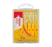 Edel+White EasyFlex Scovolini Interdentali - Diverse misure per una pulizia efficace degli spazi interdentali - Setole morbide e flessibili, manico ergonomico, qualità svizzera (Giallo)