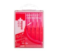 Edel+White EasyFlex Scovolini Interdentali - Diverse misure per una pulizia efficace degli spazi interdentali - Setole morbide e flessibili, manico ergonomico, qualità svizzera (Rosso)