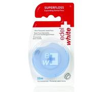 Edel+White Superfloss Expanding Dental Floss filo interdentale cerato al gusto di menta 25 m