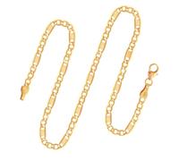 EDELIND Catenina modello Fantasia Uomo in oro giallo,14 carati 585, largh. 3,5 mm, p. 10 g, lungh. 100 cm, con chiusura ad aragosta, marchio di garanzia made in Germany