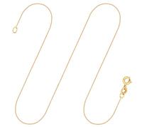 EDELIND Collana donna 18K 14K oro, 0,8mm maglia ancora, anche 8K 9K | EDELIND Catenina sottile oro giallo donne; maglia ancora rotonda, oro vero 585, 750, 333, 375; chiusura ad anello a molla