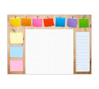 edelkern® Sottomano XXL "Gute Laune II" in carta, formato DIN A2, 24 fogli, 90 g/m², ideale come blocco note, agenda settimanale e agenda giornaliera, perfetto per la tua lista quotidiana
