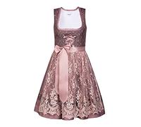 Edelnice - Costume tradizionale Dirndl Madeleine per bambini, 3 pezzi Con camicia, grembiule e Charivari Colore: rosa. 164 cm