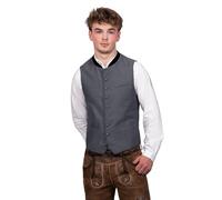 Edelnice Trachtenmode Elegante gilet tradizionale Ludwig in velluto blu o nero