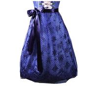 Edelnice Trachtenmode Vari grembiuli Dirndl in pizzo ricamato per Dirndl Midi Taglia 32-58, Arianna blu, 36-42