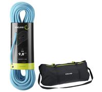Edelrid Corda da arrampicata Boa 9.8 con sacca portacorda (Dimensione 70m, Blu)
