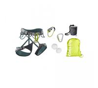 EDELRID Kit Arrampicata Completo II L-XL Imbragatura Moschettone Assicuratore Magnesite Colori Assortiti