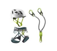 EDELRID Kit da arrampicata con imbracatura Skye e cavo e casco da arrampicata Zodiac
