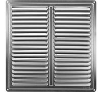 Griglia per ventilazione, 255 x 255 mm, in acciaio inox