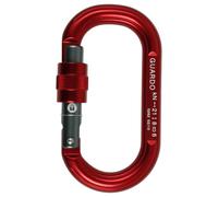 Edelweiss Carabinder Guardo Oval Screw Gate, moschettone Onesize Black
