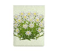 Edelweiss, fiori di montagna svizzeri, Custodia per laptop in pelle PU, borsa per notebook, custodia per laptop, custodia per tablet