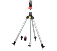 Eden 11530 Multi-Pattern Turbo Gear Drive Metal Tripod Sprinkler Plus Misting System w/Quick Connect Starter Kit, 360 Degree Coverage