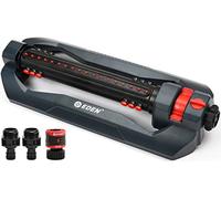 Eden 94112 - Irrigatore oscillante turbo a 3 vie, per grandi cantieri e prati, con attacco rapido, copre fino a 4.499 m² (New-Deluxe)