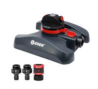 Eden 94134 2-Pattern Turbo Gear Drive Irrigatore per Yard w/Quick Connect Starter Kit Controllo del flusso con filtro rimovibile, copertura a 360 gradi