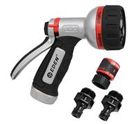 Eden 94830 Pro Metal 6-Pattern RearTrigger Garden W/Quick Connect Starter Set, ugello spray ad alta pressione per tubo flessibile