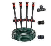 Eden 98063 - Sistema di irrigazione da giardino con design flessibile multi-regolabile, irrigatore e tubo, set di irrigazione per piante fai da te