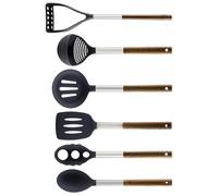 Eden berg - Set di 7 utensili da cucina con supporto in legno