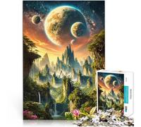 Eden extraterrestre Puzzle da 1000 pezzi per adulti Aiuta il cervello ad allenare i giocattoli che creano dipendenza per coltivare la pazienza decorazione murale 38x26cm