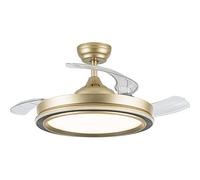 Eden pulse Ventilatore oro/nero 72 W, 3 pale pieghevoli, telecomando, 38/50,5 x 49,5/106 cm