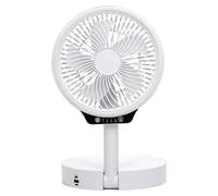 Eden pulse Ventilatore pieghevole portatile da terra e da tavolo, 3 velocità, pieghevole, funzione luminosa