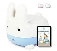Eden Rae Vasino per bambini - Baby Toilette, Potty, Lettiera per bambini e toilette per bambini con coperchio e design a coniglietto - senza BPA - a partire da 1 anno - con e-book & biglietto di