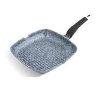 Edenberg Bistecchiera da 24 cm, antiaderente, senza PFOA, adatta a induzione, in alluminio con rivestimento in granito in ceramica, antigraffio, leggera, per carne, verdure e pesce