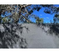 edenvista Rete di occultamento HDPE da 170 g/m², con trattamento UV, ultra resistente. Ideale per recinzioni da giardino, cortili e balconi. | 1,5 x 10 m, colore grigio scuro.