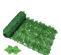 Edera artificiale per giardino e balcone, pannelli di recinzione per siepe finta per decorazione esterna, 100 x 500 cm, parete verde per cortile e patio (colore: B)