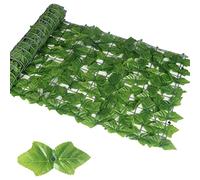 Edera artificiale per giardino e balcone, pannelli di siepe verde lussureggiante, decorazione per esterni per cortile e pareti, 100 x 400 cm (colore A) - Migliora il tuo spazio!