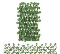 Edera artificiale, recinzione per la privacy, con foglie d'uva finte, traliccio retrattile per giardino, siepe topiaria, barriera decorativa per esterni