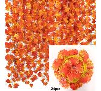 Edera Autunnale Artificiale Finta 24 Pz Pianta 1 MT Rampicante Ghirlanda Piante