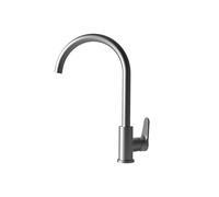 EDESA NIAGARA INOX monocomando in acciaio inox 304 finitura satinata telecomando stile maniglia funzione aeratore per risciacquo apertura a freddo aeratore anticalcareo larghezza 22,2 colore inox