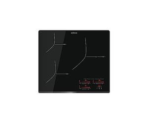 Edesa Piastra a induzione EIMS-6330 B con smussatura frontale. 3 faretti da cucina. Pannello di controllo tipo Multi Slider Touch. 9 livelli + Booster. Potenza massima 7,1 W. Finitura nera.