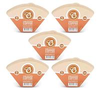 EDESIA ESPRESS - 500 Filtri da Caffè Conici in Carta - Filtro Caffè N.2 per Caffettiera Manuale, Metodo Pour-Over e Infusione Delicata - Misura 2 Marrone
