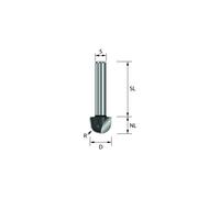 Edessö Sbavatore cavo per scanalature, Z=2, HW- (HM), ø12 NL9,5, GL42 S8 W R6 Quantità:1