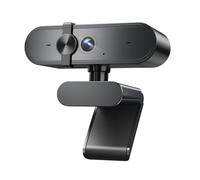Edew Webcam 1080P con microfono e ampia visuale, correzione automatica della luce per PC, Mac, laptop, desktop, Plug & Play, USB per zoom/Skype/Streaming