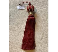 EDG Addobbo Albero di Natale Sfera Palla Nappa Ø6cm Seta Bordeaux 340269.48